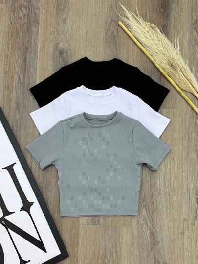 Blusinha Cropped Kit 3 - Estela