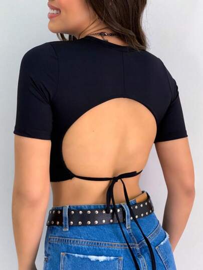 CROPPED TOP COM BOJO