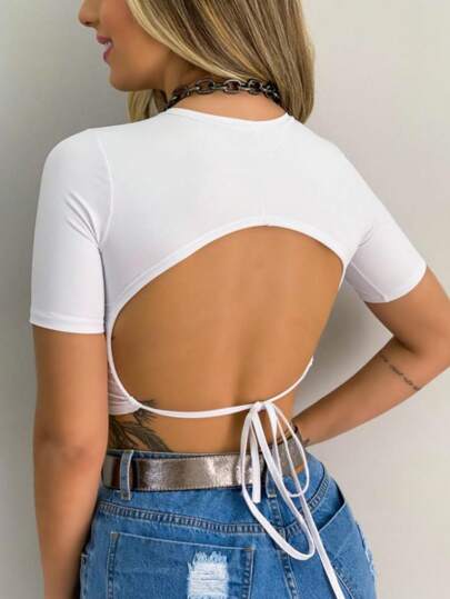 CROPPED TOP COM BOJO