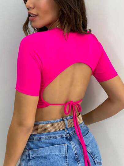 CROPPED TOP COM BOJO