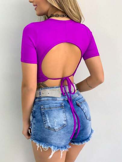 CROPPED TOP COM BOJO