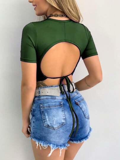 CROPPED TOP COM BOJO