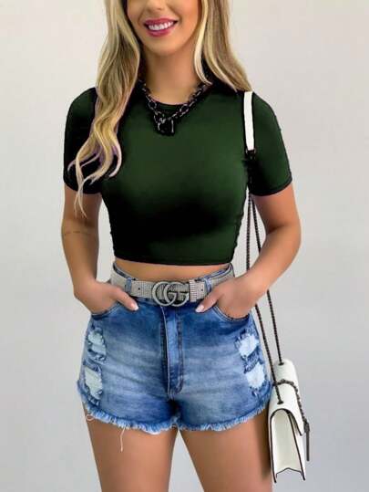 CROPPED TOP COM BOJO