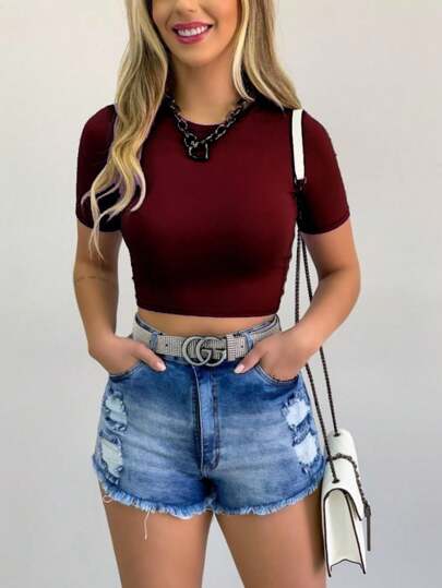 CROPPED TOP COM BOJO