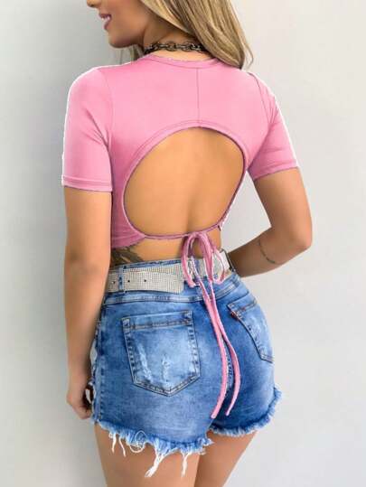 CROPPED TOP COM BOJO
