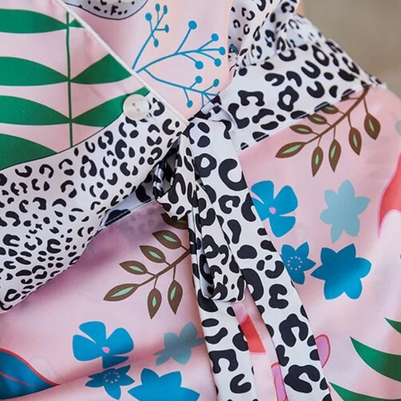 Pijama Feminino Curto -Fashion Print