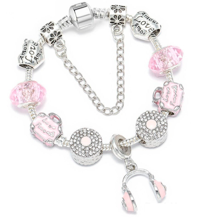 Pulseira de prata pulseira Acessórios de luxo