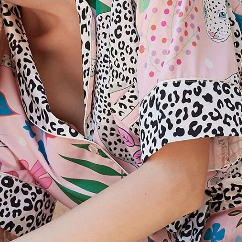 Pijama Feminino Curto -Fashion Print