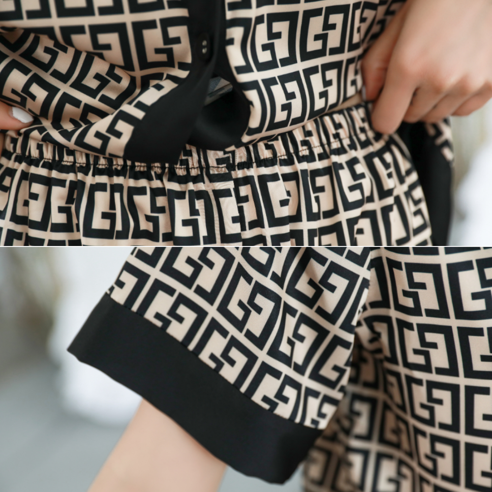 Pijama Feminino em Cetim-Gabrielle