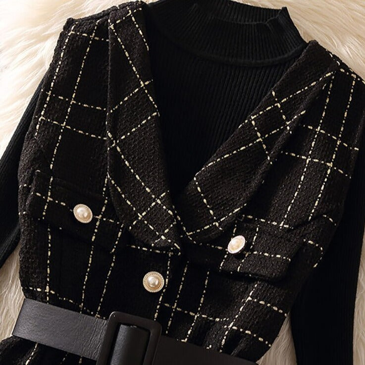 Conjunto de Suéter e Terno Conjunto de roupa feminina sueter Suéter Suéter Solto Suéter Grosso suéter feminino