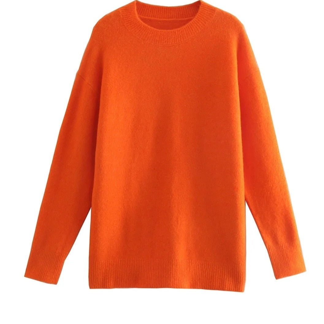 Suéter Liso Suéter de Malha Suéter Alongado Suéter Suéter Grosso Suéter de Manga Longa Suéter Solto Suéter com Gola Alta suéter peluciado