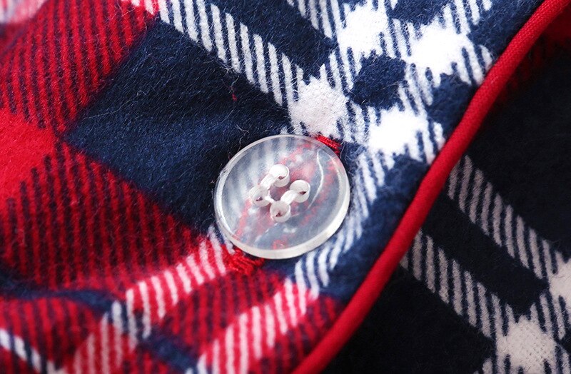 Camisola Xadrez Manga Longa - mia lucce