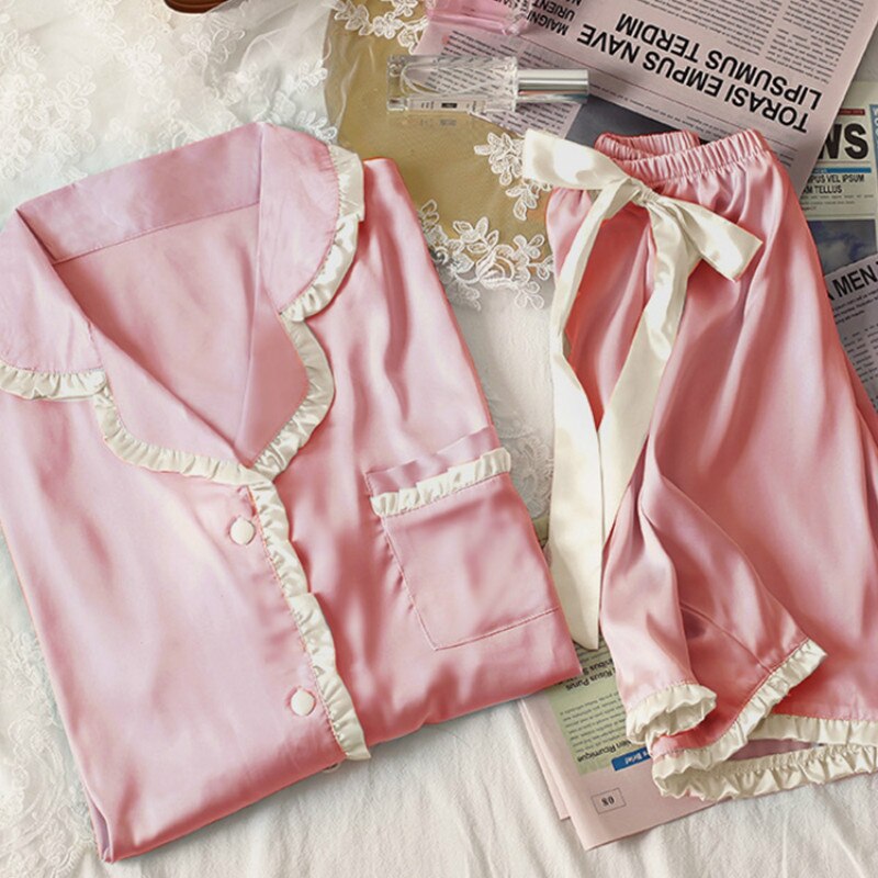 Pijama Feminino em Cetim - Pietra