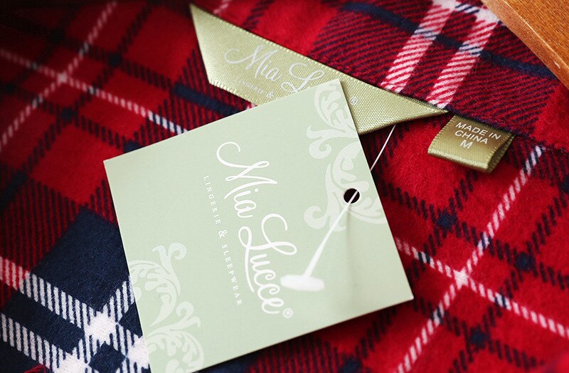 Camisola Xadrez Manga Longa - mia lucce