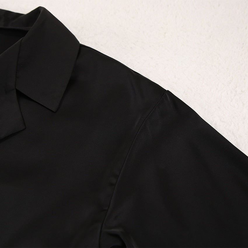 Pijama Feminino de Cetim Longo - Chicago