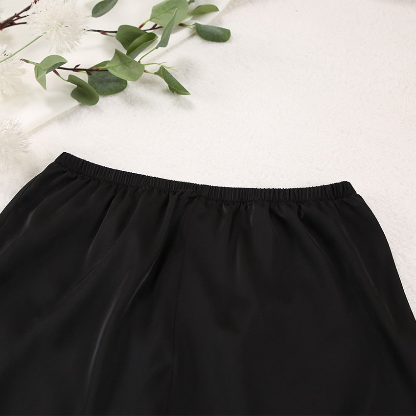 Pijama Feminino de Cetim Longo - Chicago