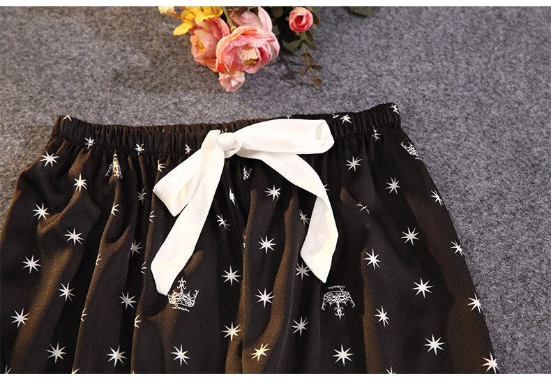 Pijama Feminino Americano Longo - Celeste