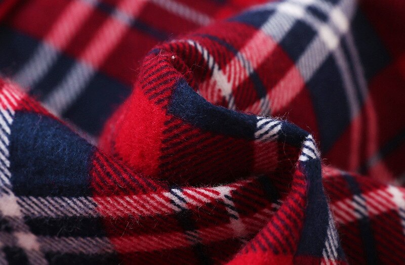 Camisola Xadrez Manga Longa - mia lucce