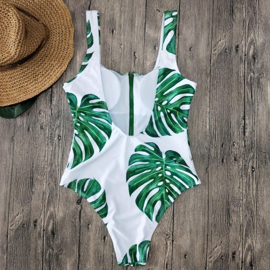 Maiôs maiô estampado maiô com decote nas costas maio verde Maio florido maio decote nas costas maio com ziper maio dias de verão