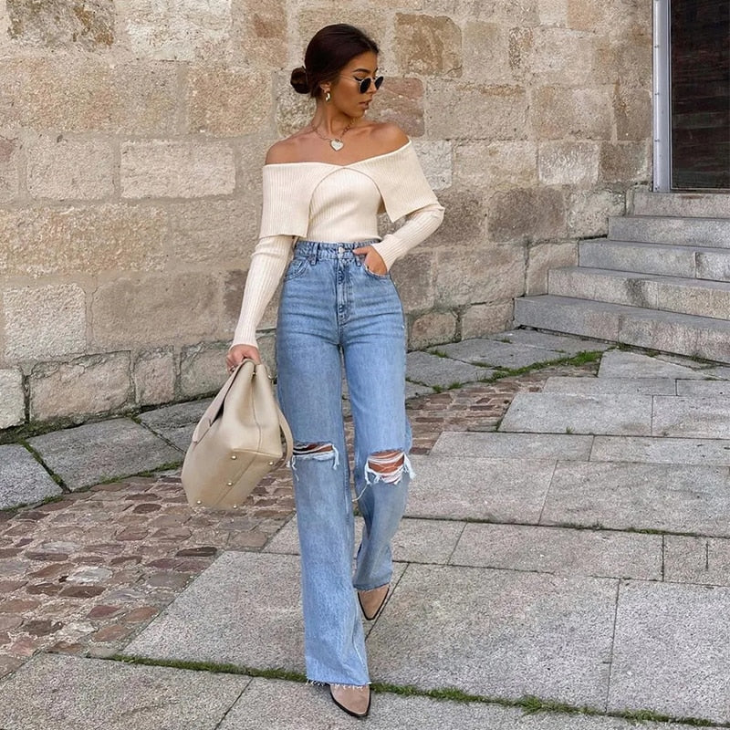 Suéter Tomara que Caia Suéter Liso Suéter de Manga Longa Suéter de Malha Suéter Curto Tomara que Caia Léonie Suéter Curto Suéter