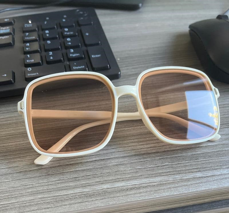 Óculos de Sol Feminino Quadrado Oversized oculos de sol oculos moda verão moda praia 2023 moda praia