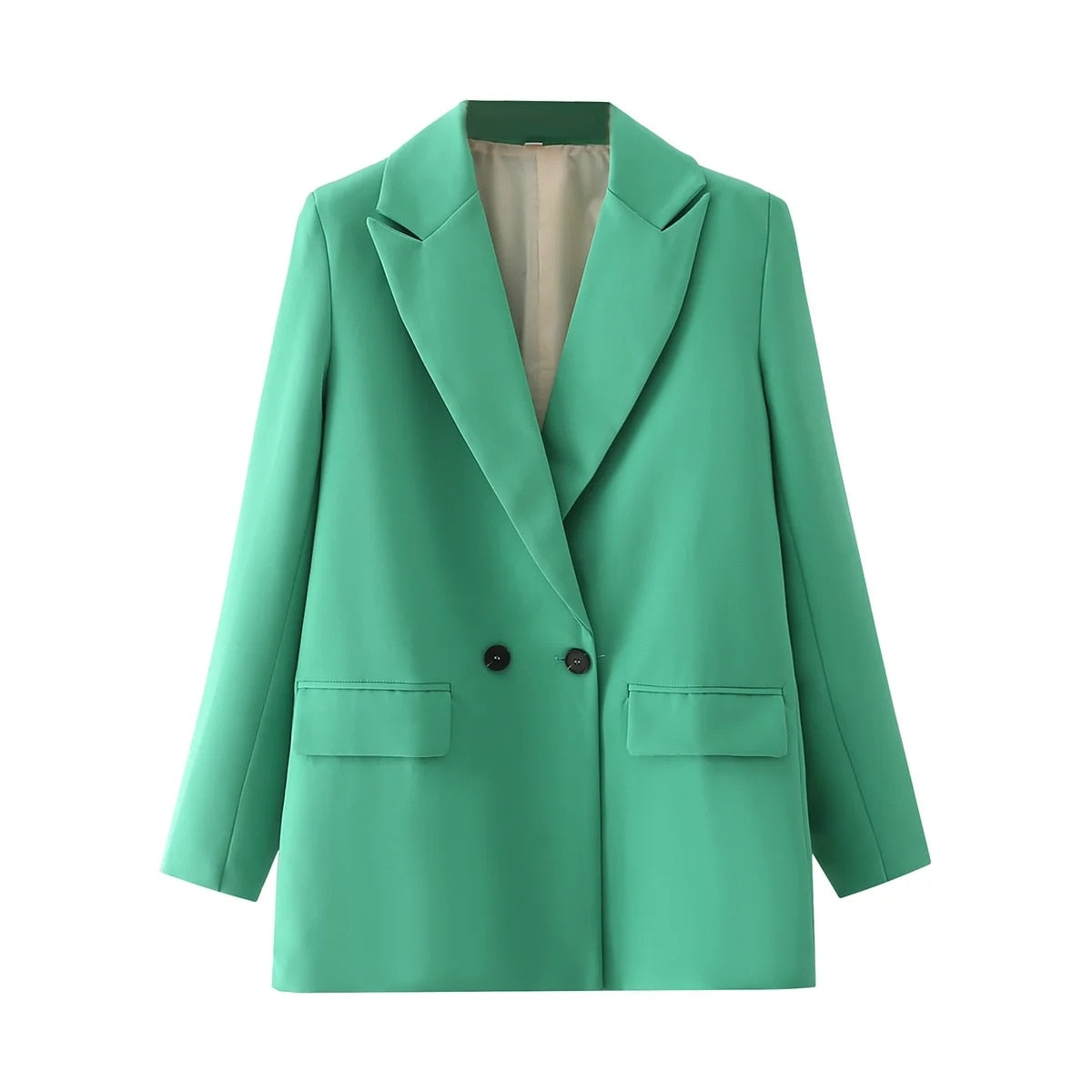 Blazer Liso de Dois Botões Lise Blazer Liso Blazer de Dois Botões Blazer Blazer Feminino Liso Blazer Feminino