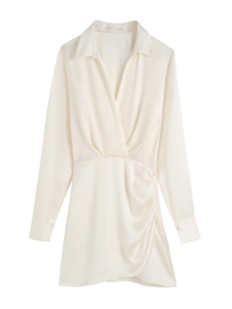 Vestido de Festa Cetim Curto - Lorella