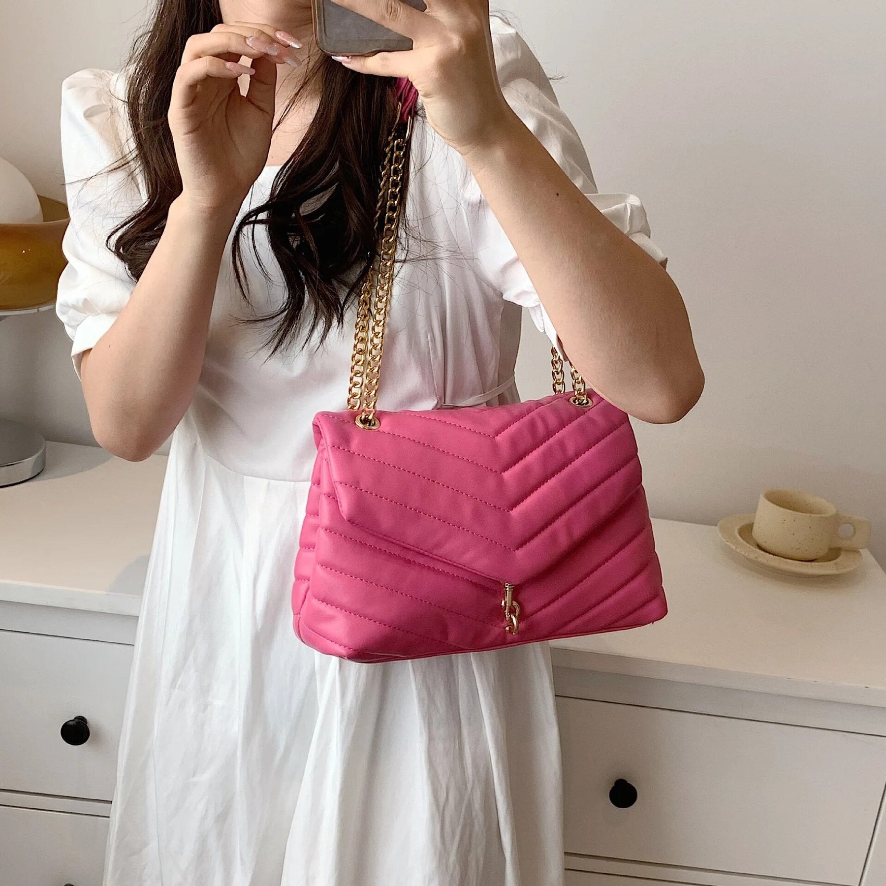 bolsas bolsa feminina de luxo bolsa feminina bolsa de couro feminina Bolsa de Ombro bolsa feminina de couro bolsa feminina pequena Bolsa Feminina de Couro Vintage