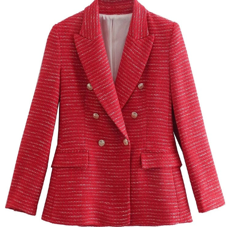 Blazer Longo de Lã Sintética Eloise Blazer Longo Blazer Grosso Blazer de Lã Sintética Blazer blazer Blazer com Botões Blazer Xadrez Blazer de Cintura Larga Blazer de Dois Botões blazer feminino Blazer Liso