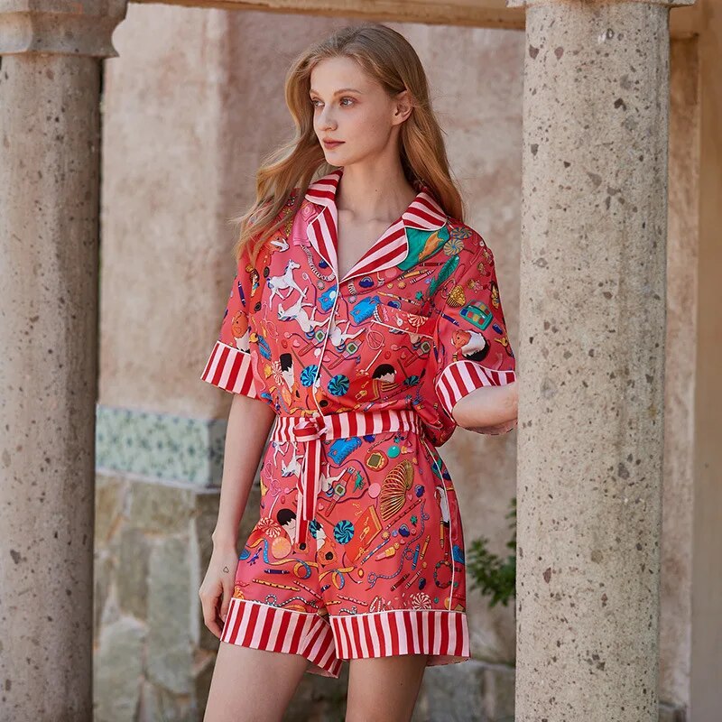 Pijama Feminino Americano Curto Colors