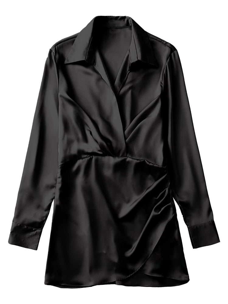 Vestido de Festa Cetim Curto - Lorella