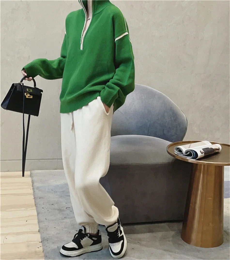 blusa tricot  blusa trico  blusa inverno  blusa de lã  blusa de inverno  blusa  blusa basica  blusa feminina  Blusa com gola V  Blusa Manga Longa feminina  Blusa de Tricot Oversize