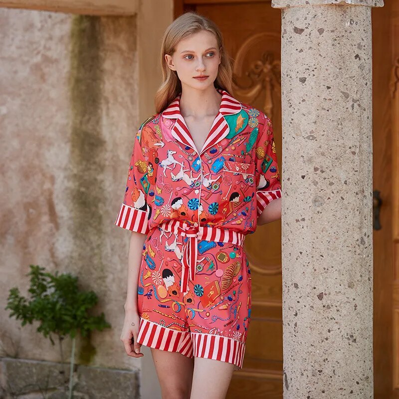 Pijama Feminino Americano Curto Colors