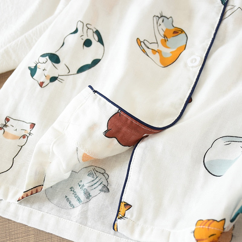 Pijama Feminino Curto - Love Cats