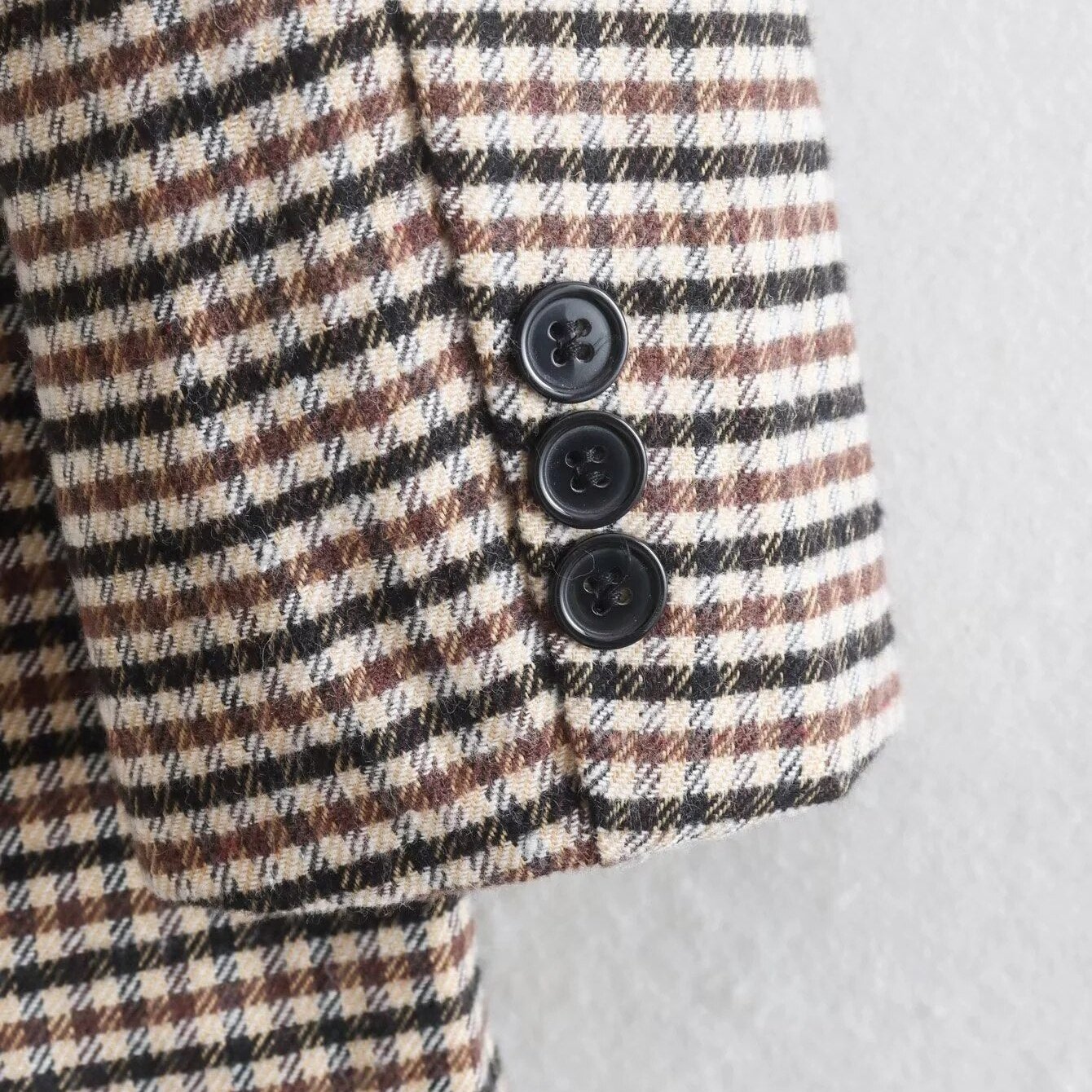 Blazer Xadrez Blazer Grosso Xadrez com Botões Manon Blazer Grosso Blazer com Botões Blazer blazer feminino