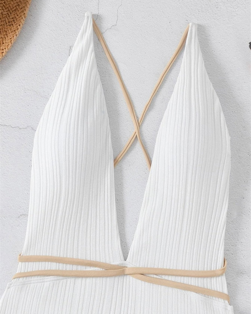 Maiôs maiô estampado maiô costas cruzadas maiô com decote nas costas maiô com decote maiô com amarração Maiô biquinis biquini verão biquini elegante biquini de verão biquini de praia biquini cores biquini alto