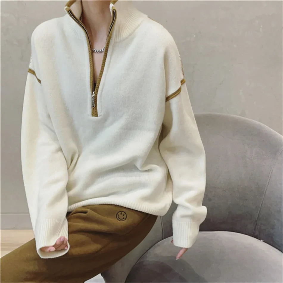 blusa tricot  blusa trico  blusa inverno  blusa de lã  blusa de inverno  blusa  blusa basica  blusa feminina  Blusa com gola V  Blusa Manga Longa feminina  Blusa de Tricot Oversize
