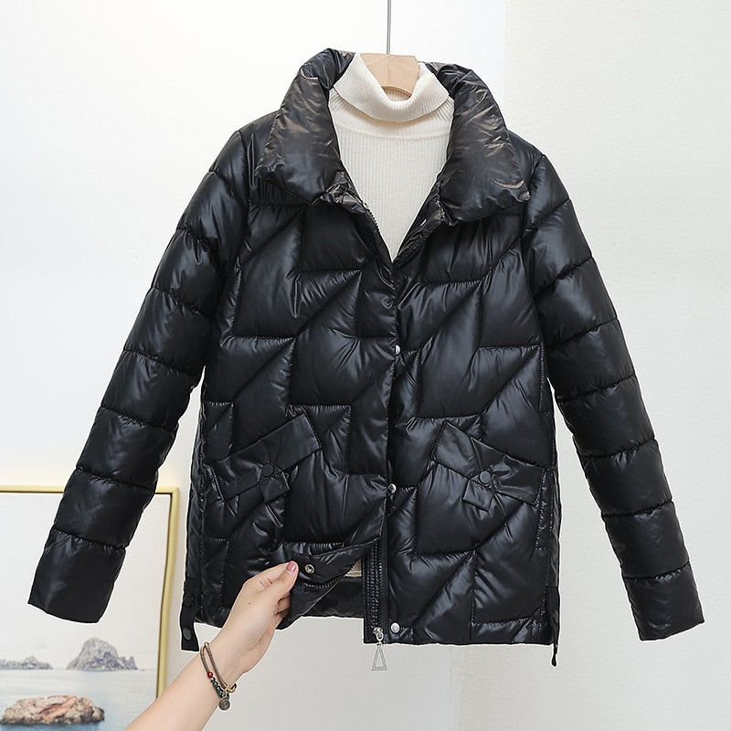 Jaquetas e Blusões jaquetas jaqueta jaqueta de inverno jaqueta feminina jaqueta de frio jaqueta-puffer jaqueta forrada jaqueta mulher