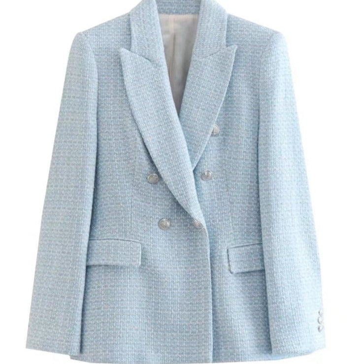 Blazer Longo de Lã Sintética Eloise Blazer Longo Blazer Grosso Blazer de Lã Sintética Blazer blazer Blazer com Botões Blazer Xadrez Blazer de Cintura Larga Blazer de Dois Botões blazer feminino Blazer Liso