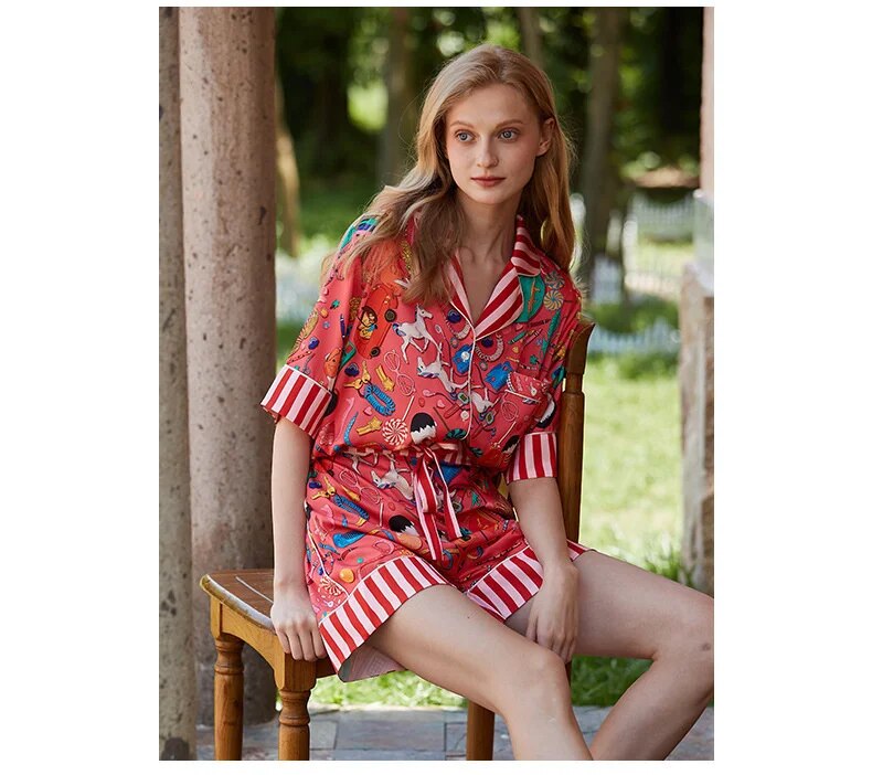 Pijama Feminino Americano Curto Colors