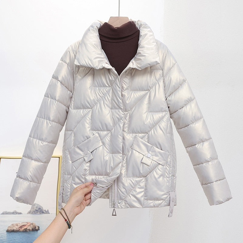 Jaquetas e Blusões jaquetas jaqueta jaqueta de inverno jaqueta feminina jaqueta de frio jaqueta-puffer jaqueta forrada jaqueta mulher