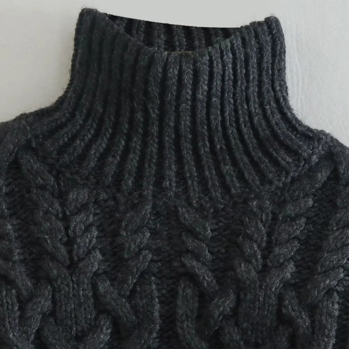 Suéter Tricô Suéter Liso Suéter de Gola Meio Alta Suéter Cropped Suéter escassez Suéter de Malha Suéter Grosso Suéter de Manga Longa Suéter Solto Suéter com Gola Alta suéter peluciado suéter feminino