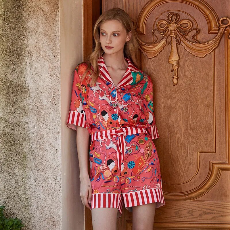 Pijama Feminino Americano Curto Colors