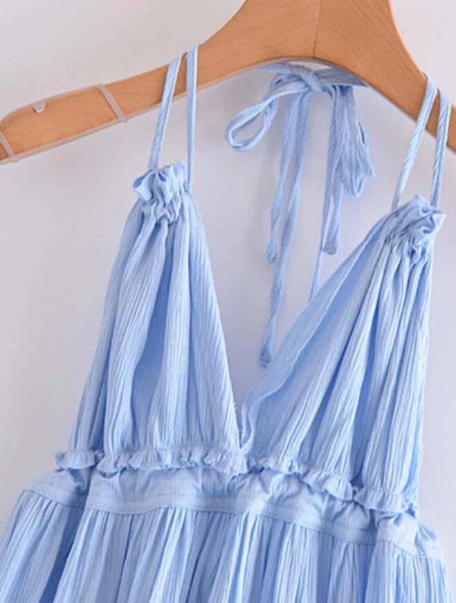 Vestido Costas Nuas com Tule - Aurora