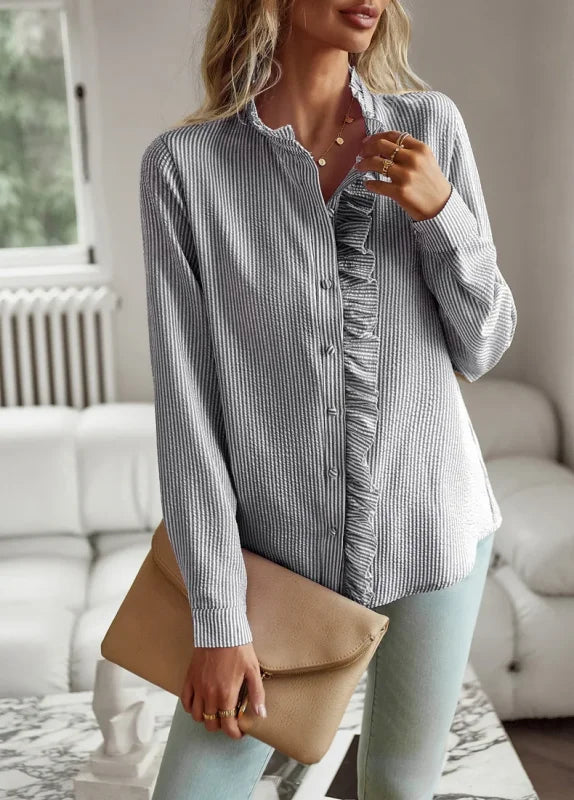 Camisa Social Feminina Manga Comprida Zora