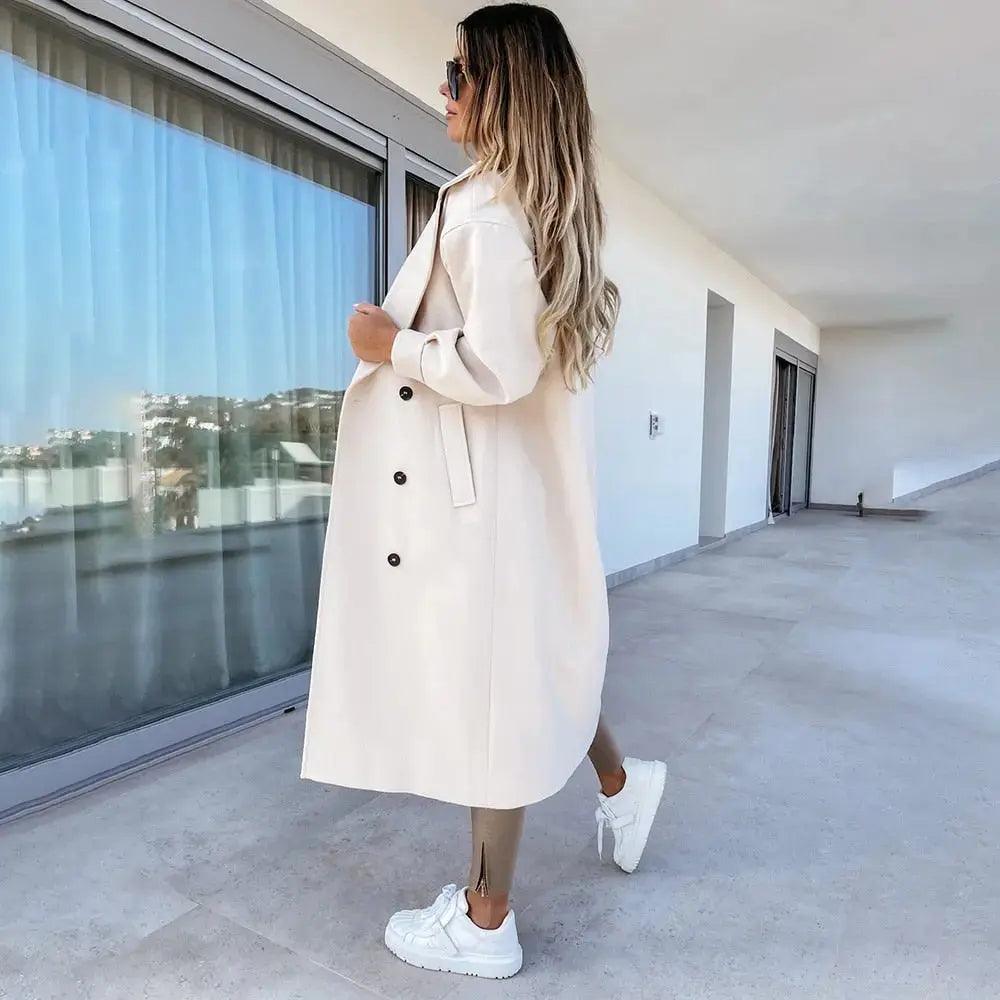 sobretudo inverno casaco Casaco de Inverno casaco feminino casaco longo Casaco Manga Longa casaco feminino de inverno Casaco Aberto casaco inverno