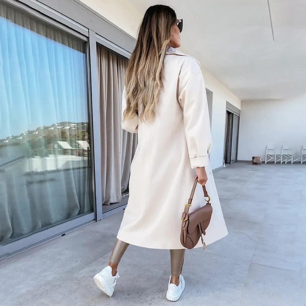 sobretudo inverno casaco Casaco de Inverno casaco feminino casaco longo Casaco Manga Longa casaco feminino de inverno Casaco Aberto casaco inverno