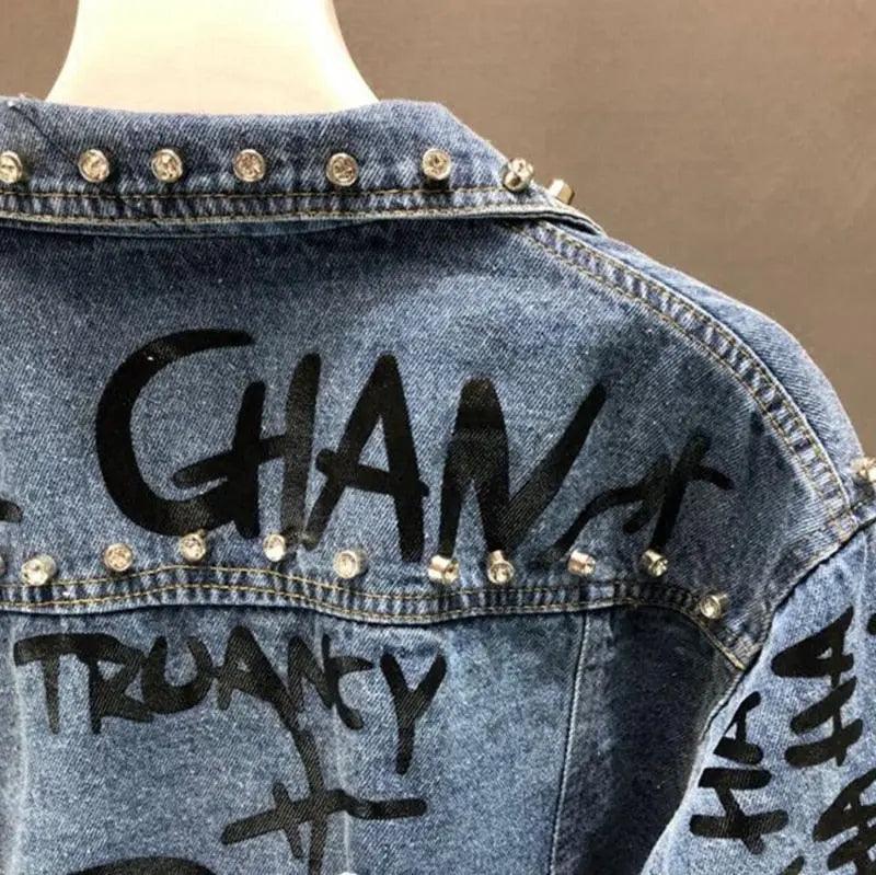 Jaqueta jeans Grafite