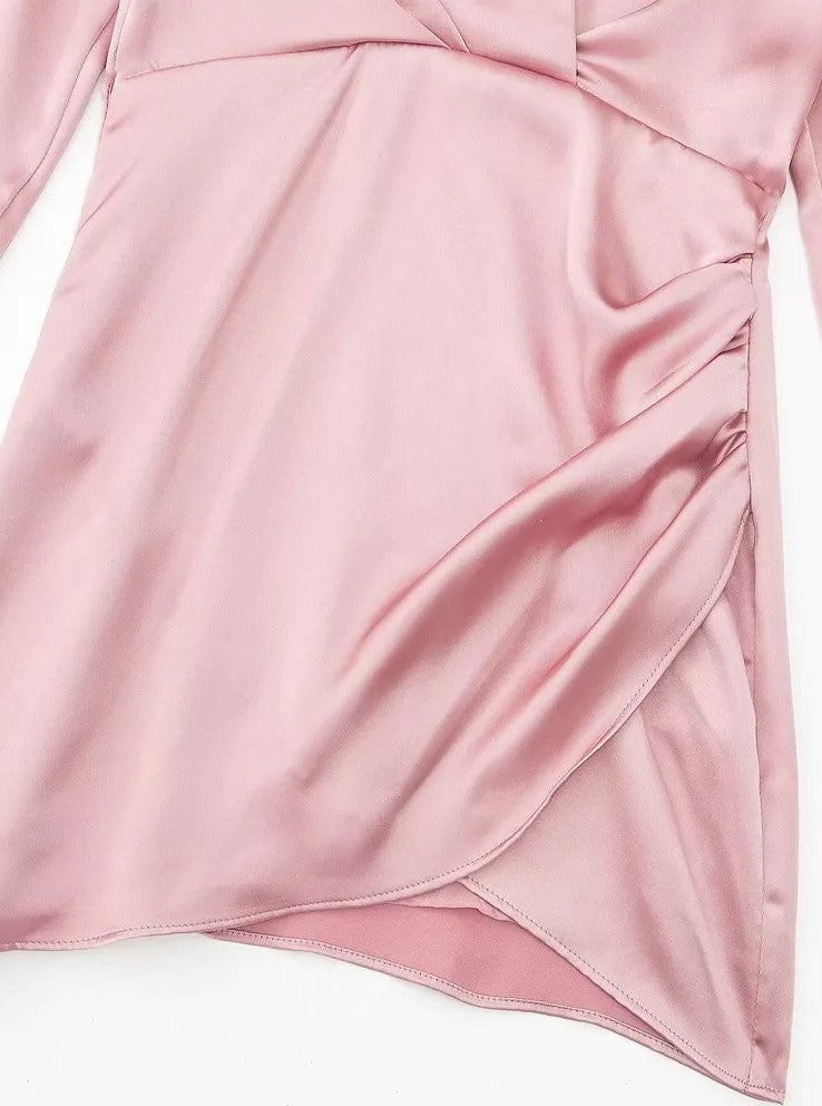 Vestido de Festa Cetim Curto - Lorella