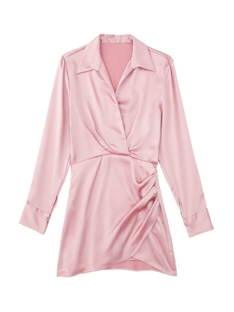 Vestido de Festa Cetim Curto - Lorella